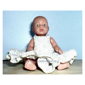 Sew a Mini Baby Born Ruffled Dress Pattern